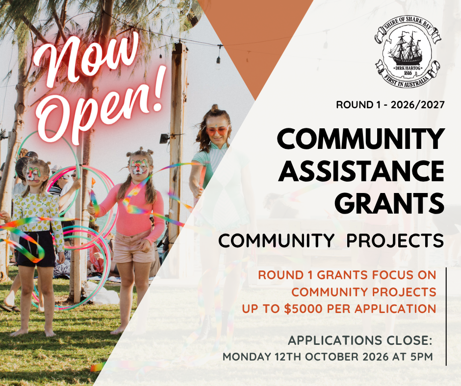 Community Assistance Grants Round 1 NOW OPEN