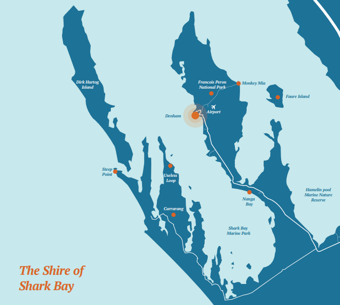Shark Bay Map